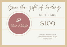 Load image into Gallery viewer, Sent 2 Light Give The Gift Of Healing Gift Card