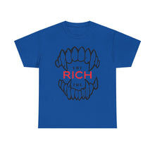 Load image into Gallery viewer, EAT THE RICH transparent Unisex Heavy Cotton Tee Printify