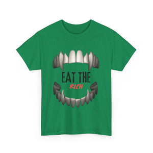 EAT THE RICH TRANSPARENT 2 Unisex Heavy Cotton Tee Printify