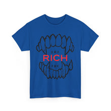 Load image into Gallery viewer, EAT THE RICH transparent Unisex Heavy Cotton Tee Printify