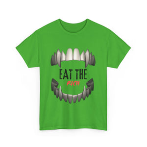 EAT THE RICH TRANSPARENT 2 Unisex Heavy Cotton Tee Printify