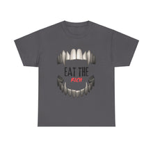 Load image into Gallery viewer, EAT THE RICH TRANSPARENT 2 Unisex Heavy Cotton Tee Printify