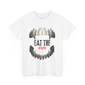 EAT THE RICH TRANSPARENT 2 Unisex Heavy Cotton Tee Printify