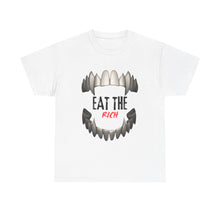 Load image into Gallery viewer, EAT THE RICH TRANSPARENT 2 Unisex Heavy Cotton Tee Printify