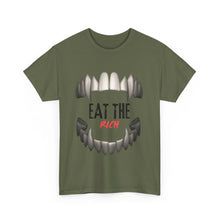Load image into Gallery viewer, EAT THE RICH TRANSPARENT 2 Unisex Heavy Cotton Tee Printify