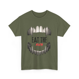 EAT THE RICH TRANSPARENT 2 Unisex Heavy Cotton Tee Printify