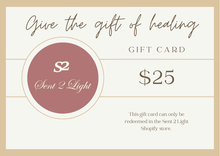 Load image into Gallery viewer, Sent 2 Light Give The Gift Of Healing Gift Card