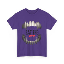 Load image into Gallery viewer, EAT THE RICH TRANSPARENT 2 Unisex Heavy Cotton Tee Printify