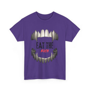 EAT THE RICH TRANSPARENT 2 Unisex Heavy Cotton Tee Printify