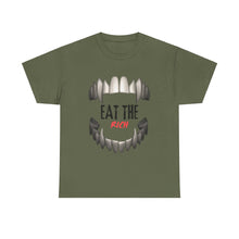 Load image into Gallery viewer, EAT THE RICH TRANSPARENT 2 Unisex Heavy Cotton Tee Printify