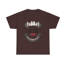 Load image into Gallery viewer, EAT THE RICH TRANSPARENT 2 Unisex Heavy Cotton Tee Printify