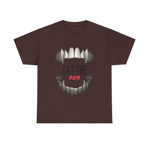 EAT THE RICH TRANSPARENT 2 Unisex Heavy Cotton Tee Printify