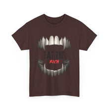 Load image into Gallery viewer, EAT THE RICH TRANSPARENT 2 Unisex Heavy Cotton Tee Printify
