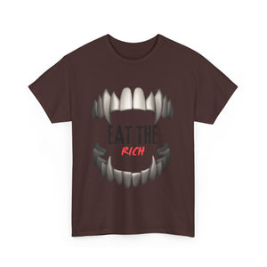 EAT THE RICH TRANSPARENT 2 Unisex Heavy Cotton Tee Printify