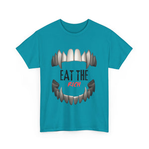 EAT THE RICH TRANSPARENT 2 Unisex Heavy Cotton Tee Printify