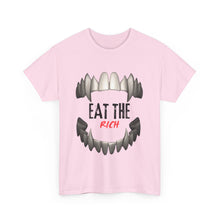 Load image into Gallery viewer, EAT THE RICH TRANSPARENT 2 Unisex Heavy Cotton Tee Printify