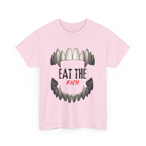 EAT THE RICH TRANSPARENT 2 Unisex Heavy Cotton Tee Printify
