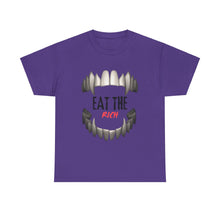 Load image into Gallery viewer, EAT THE RICH TRANSPARENT 2 Unisex Heavy Cotton Tee Printify