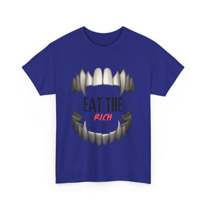 EAT THE RICH TRANSPARENT 2 Unisex Heavy Cotton Tee Printify