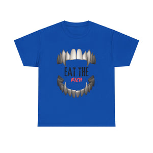 EAT THE RICH TRANSPARENT 2 Unisex Heavy Cotton Tee Printify
