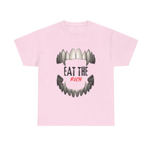 Load image into Gallery viewer, EAT THE RICH TRANSPARENT 2 Unisex Heavy Cotton Tee Printify