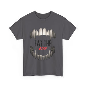 EAT THE RICH TRANSPARENT 2 Unisex Heavy Cotton Tee Printify